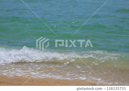 Waves to beat on the sandy beach Waves to beat on the sandy beach 138135731