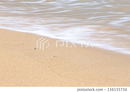 Waves to beat on the sandy beach Waves to beat on the sandy beach 138135738