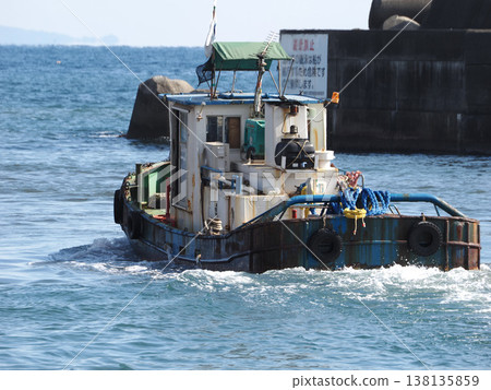 Tugboats working in the bay Tugboats working in the bay 138135859
