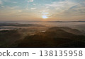 The sea of clouds illuminated by the morning sun 138135958