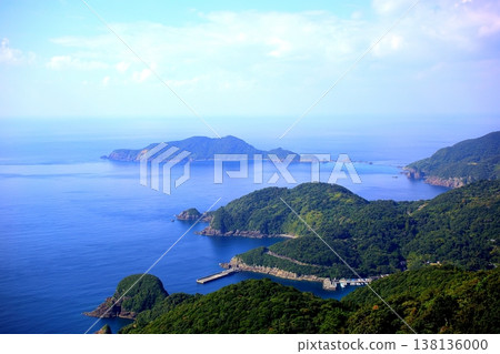 The East China Sea as seen from Kirosan Observation Park in Minamisatsuma City, Kagoshima Prefecture. 138136000