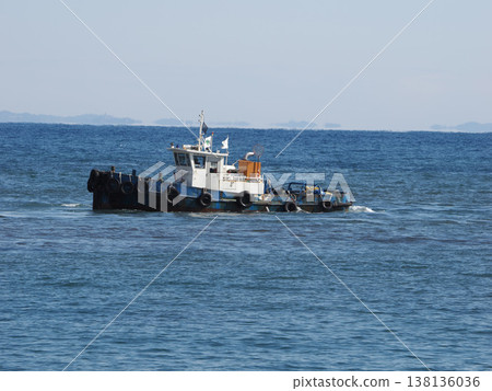 Tugboats working in the bay Tugboats working in the bay 138136036