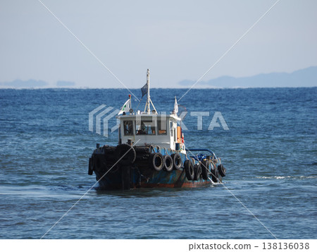 Tugboats working in the bay Tugboats working in the bay 138136038