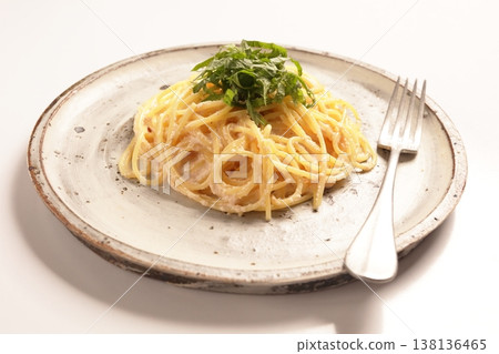 明太子奶油意麵配紫蘇葉 明太子奶油意麵配紫蘇葉 138136465