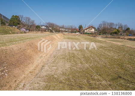 Terraced rice fields in the western Lake Biwa region of Shiga Prefecture, Kitakomatsu, Otsu City, Shiga Prefecture Terraced rice fields in the western Lake Biwa region of Shiga Prefecture, Kitakomatsu, Otsu City, Shiga Prefecture 138136800