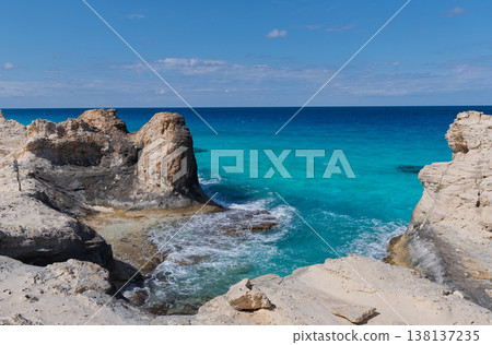 The turquoise Mediterranean Sea and rocky inlets surrounding Marsa Matruh, Egypt The turquoise Mediterranean Sea and rocky inlets surrounding Marsa Matruh, Egypt 138137235