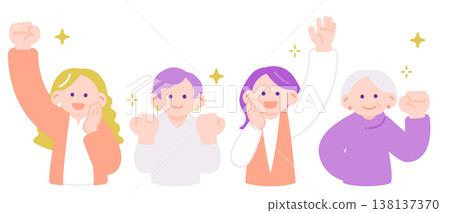 Women who support each other across generations: adult women, senior women Women who support each other across generations: adult women, senior women 138137370