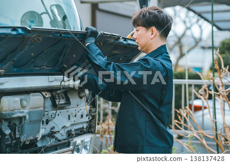 Pre-operation inspection for large trucks 138137428