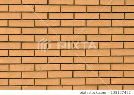 Beige brick wall pattern background Beige brick wall pattern background 138137432