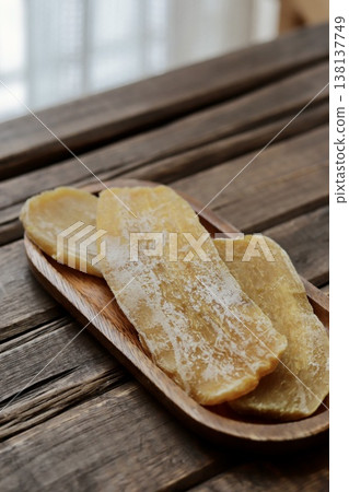 Thick-cut dried sweet potatoes from Ibaraki Prefecture Thick-cut dried sweet potatoes from Ibaraki Prefecture 138137749