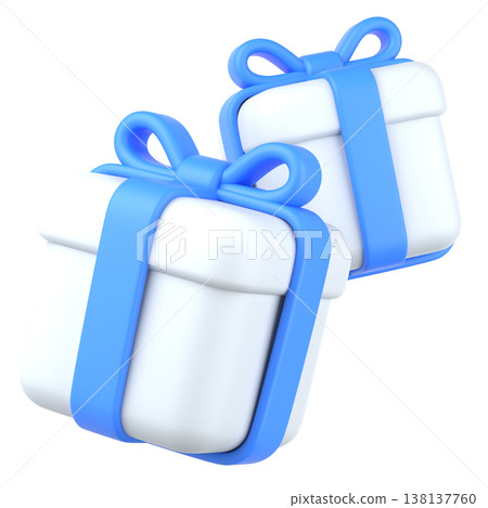 3D gift box icon 3D gift box icon 138137760