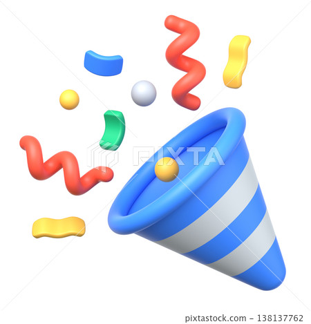 3D派對爆竹圖標 3D派對爆竹圖標 138137762