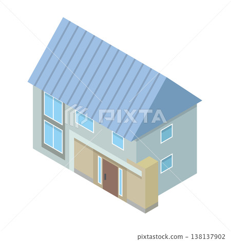 獨立式住宅的插圖 獨立式住宅的插圖 138137902