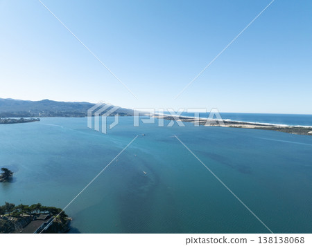 Aerial view Morro Bay, California, USA. Moro Rock is a granite dome rock formation in Sequoia National Park Aerial view Morro Bay, California, USA. Moro Rock is a granite dome rock formation in Sequoia National Park 138138068