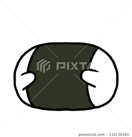 Heartwarming rice ball | Wrapped in seaweed (no face) Heartwarming rice ball | Wrapped in seaweed (no face) 138138169