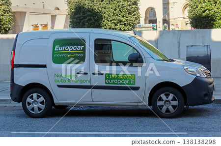 Car rental outside on street 138138298