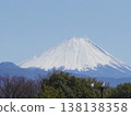 從雙葉服務區看到的白雪皚皚的富士山 138138358