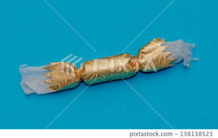 Gold Christmas fire cracker Gold Christmas fire cracker 138138523