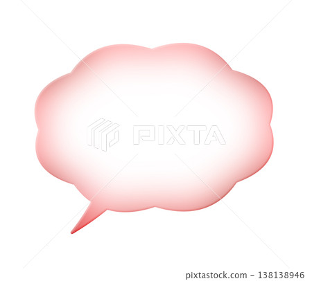 pink speech bubble pink speech bubble 138138946