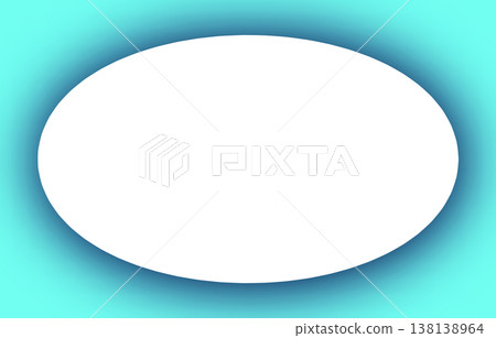 淺藍色背景的圓形文字區域 138138964