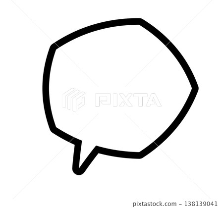 Handwritten-style irregular speech bubbles Handwritten-style irregular speech bubbles 138139041