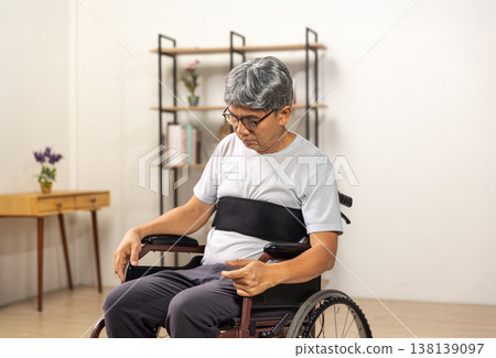 Wheelchair Safety Belt For The Senior. Wheelchair Safety Belt For The Senior. 138139097