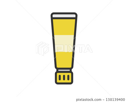 Illustration of a ginger tube icon (line drawing in color) Illustration of a ginger tube icon (line drawing in color) 138139400