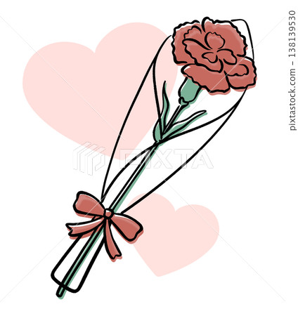 Carnation heart background 138139530
