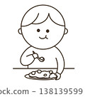 A simple person eating curry; stockpiling 138139599