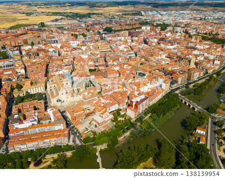 Aerial view of Palencia cityscape Aerial view of Palencia cityscape 138139954