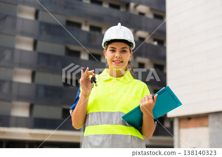 Engineer woman in construction site Engineer woman in construction site 138140323