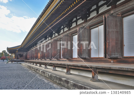 Traditional Japanese Temple Corridor With Wooden Veranda Nov 28 2025 138140985