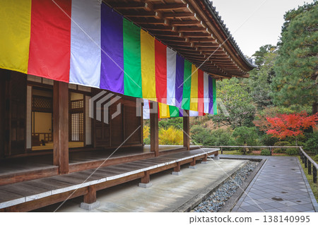 Colorful Buddhist Flags Draped Over a Traditional Temple Porch i Nov 28 2025 Colorful Buddhist Flags Draped Over a Traditional Temple Porch i Nov 28 2025 138140995