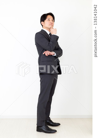 Middle-aged middle man businessman 138141042