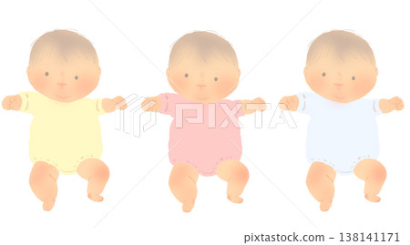 嬰兒全身插畫 嬰兒全身插畫 138141171