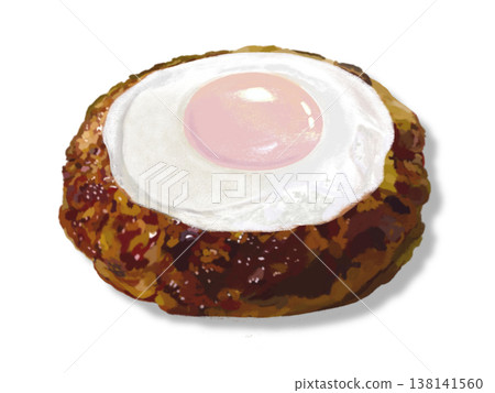 Hamburger steak (with fried egg) 138141560
