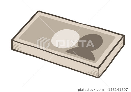 Simple hand-drawn illustration of stacks of bills and large sums of money. Simple hand-drawn illustration of stacks of bills and large sums of money. 138141897