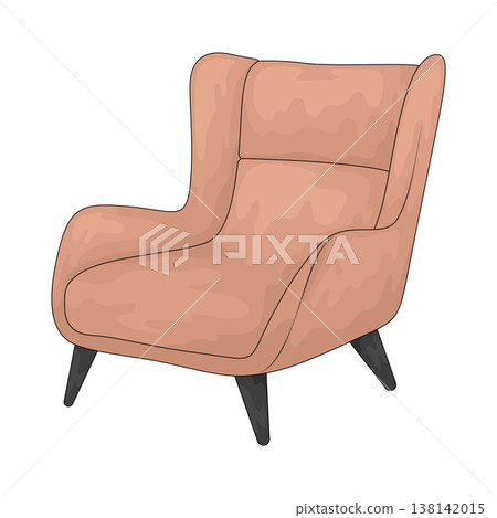 Illustration of Lounge Chair Illustration of Lounge Chair 138142015