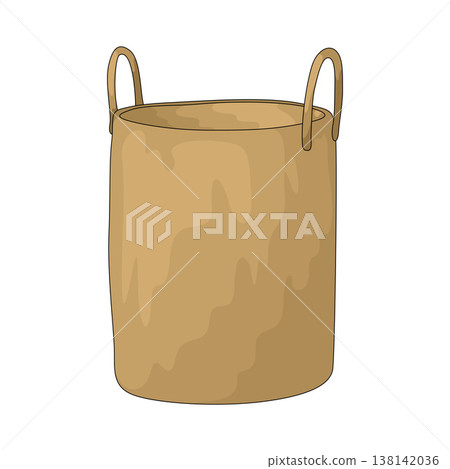 Illustration of Laundry Basket Illustration of Laundry Basket 138142036