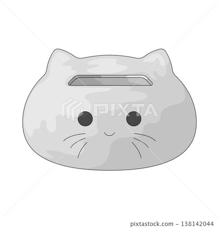Illustration of Cat Tissue Box 138142044