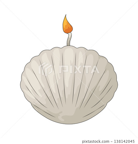 Illustration of Shell Candle 138142045