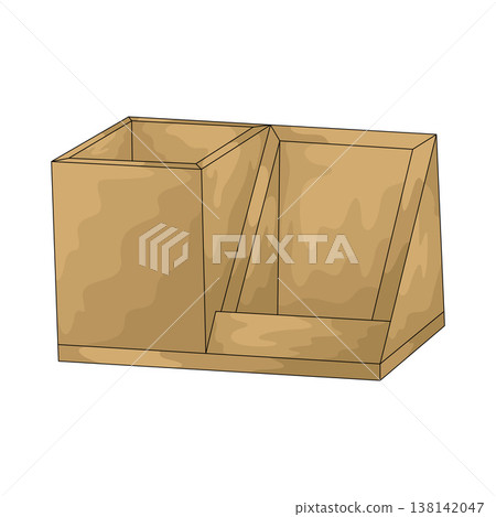 Illustration of Desk Organizer 138142047