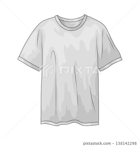 Illustration of T-shirt Illustration of T-shirt 138142298