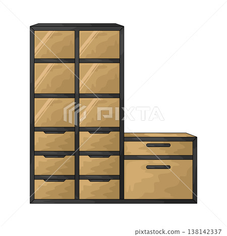Illustration of Display Cabinet 138142337