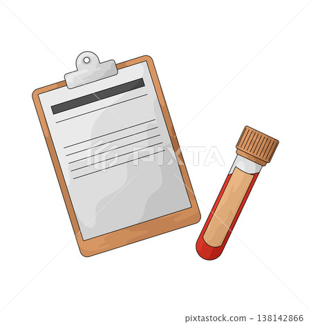 Illustration of Blood Sample Illustration of Blood Sample 138142866