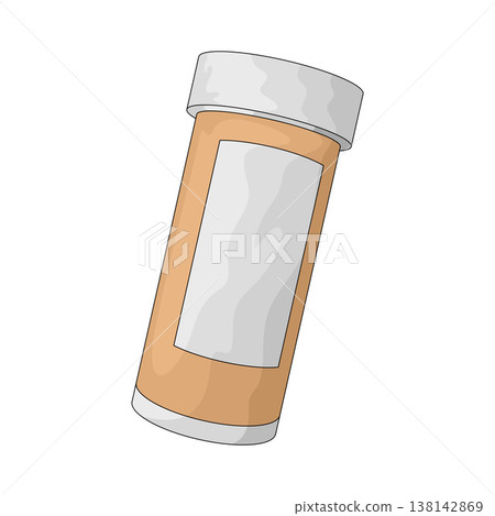 Illustration of Medicine Bottle Illustration of Medicine Bottle 138142869