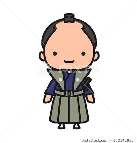 一位身著正式服裝的武士 一位身著正式服裝的武士 138142953