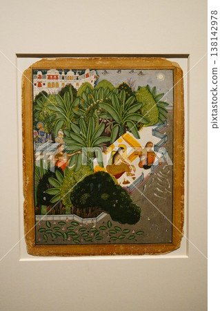 9458 印度細密畫：克里希納拜訪拉達 138142978