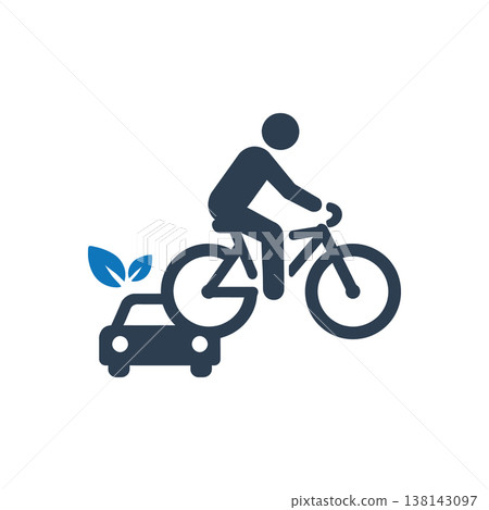 Low Carbon Transport Icon 138143097