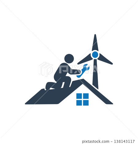 Home Renewable Energy Maintenance Icon 138143117